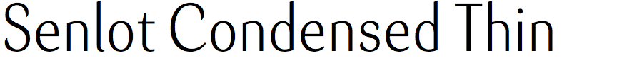 Senlot Condensed Thin