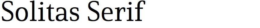 Solitas Serif
