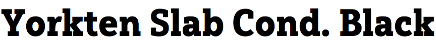 Yorkten Slab Condensed Black