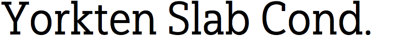 Yorkten Slab Condensed