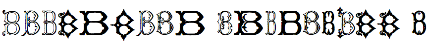Victorian Alphabets B