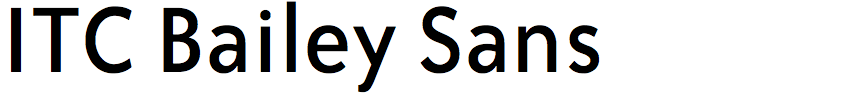 ITC Bailey Sans