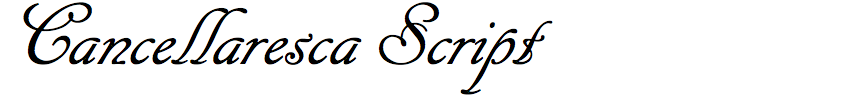 Cancellaresca Script