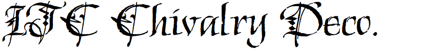ITC Chivalry Decorative