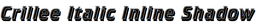 Crillee Italic Inline Shadow