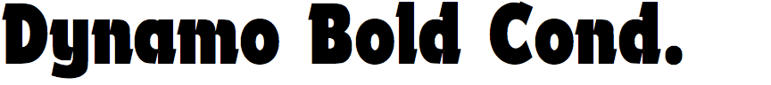 Dynamo Bold Condensed