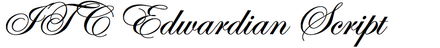 ITC Edwardian Script