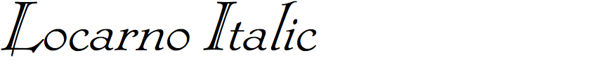 Locarno Italic