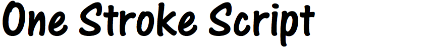 One Stroke Script