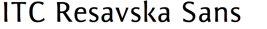 ITC Resavska Sans
