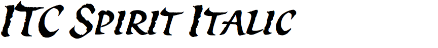 ITC Spirit Italic