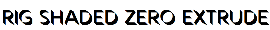 Rig Shaded Zero Extrude