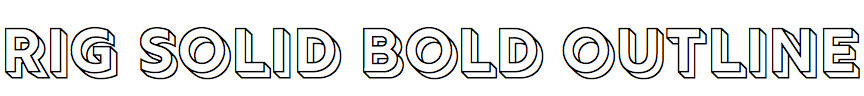 Rig Solid Bold Outline
