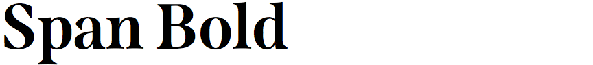 Span Bold