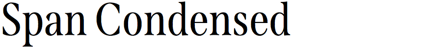 Span Condensed