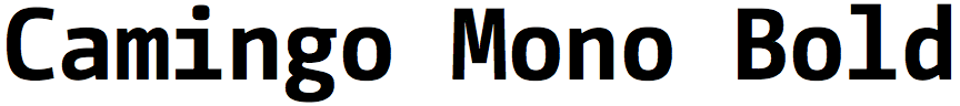 Camingo Mono Bold