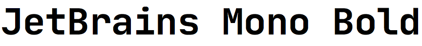 JetBrains Mono Bold