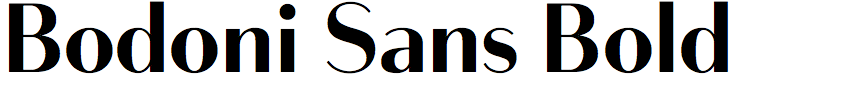 Bodoni Sans Bold