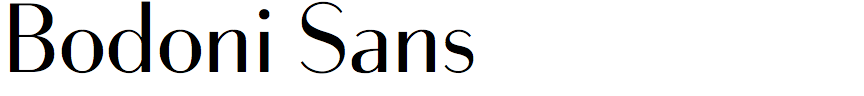 Bodoni Sans