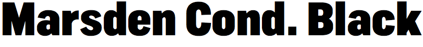 Marsden Condensed Black