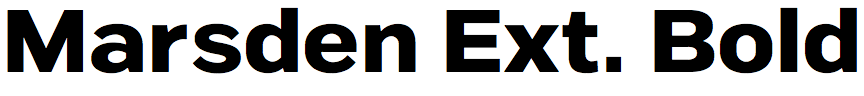 Marsden Extended Bold
