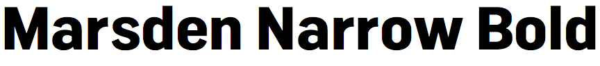 Marsden Narrow Bold