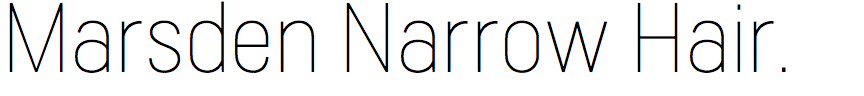 Marsden Narrow Hairline