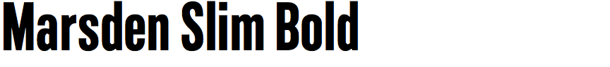 Marsden Slim Bold