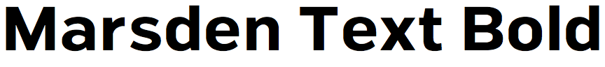 Marsden Text Bold