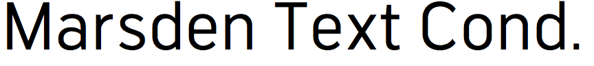 Marsden Text Condensed