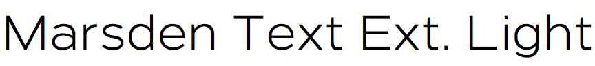 Marsden Text Extended Light