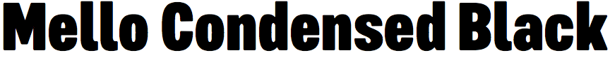 Mello Condensed Black