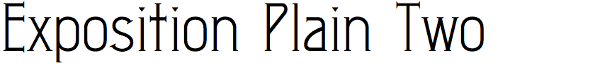 Exposition Plain Two