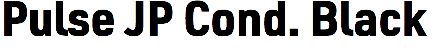 Pulse JP Condensed Black