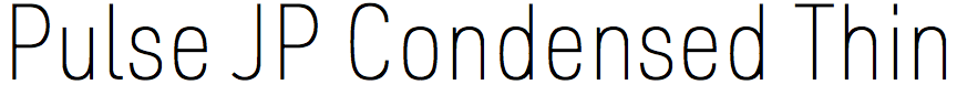 Pulse JP Condensed Thin