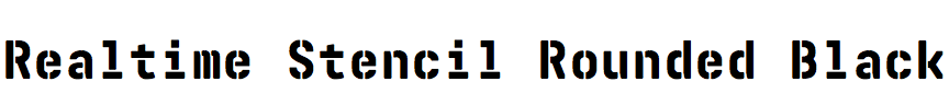 Realtime Stencil Rounded Black