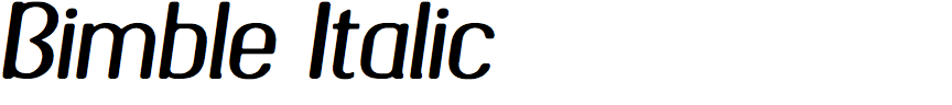 Bimble Italic