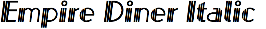 Empire Diner Italic