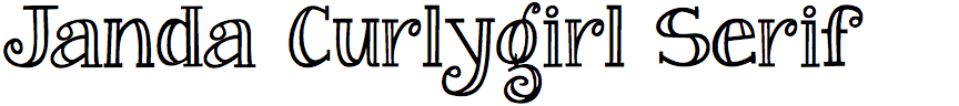 Janda Curlygirl Serif