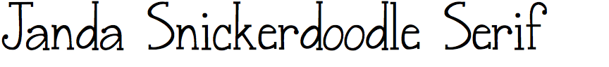 Janda Snickerdoodle Serif