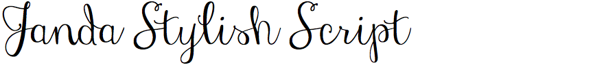 Janda Stylish Script