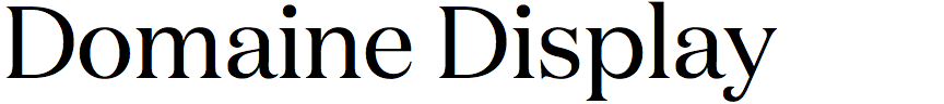 Domaine Display