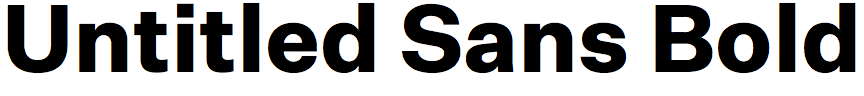 Untitled Sans Bold