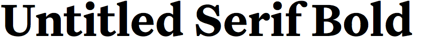 Untitled Serif Bold