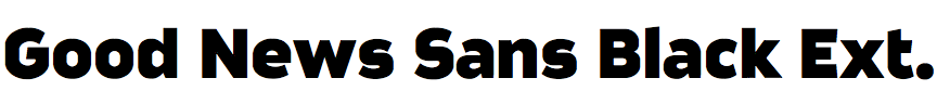 Good News Sans Black Extended