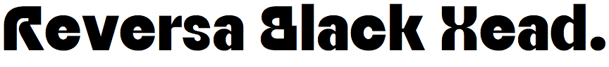 Reversa Black Headline