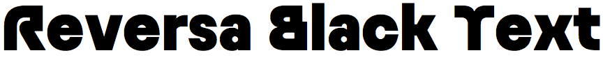 Reversa Black Text