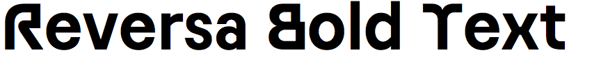 Reversa Bold Text