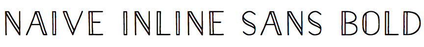 Naive Inline Sans Bold