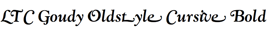 LTC Goudy Oldstyle Cursive Bold